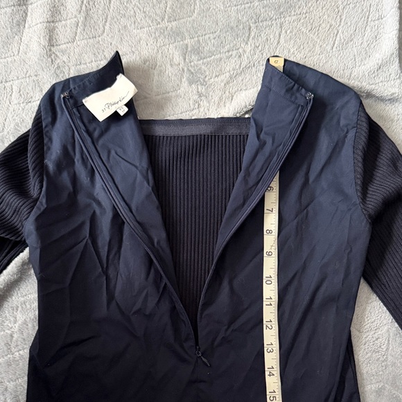 3.1 Phillip Lim Blue Long-Sleeve Top with Pearl Details—Size XS - Picture 10 of 11
